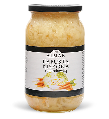 Sauerkraut cabbage with carrots