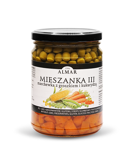 Vegetable Mix III: Carrots with peas and corn