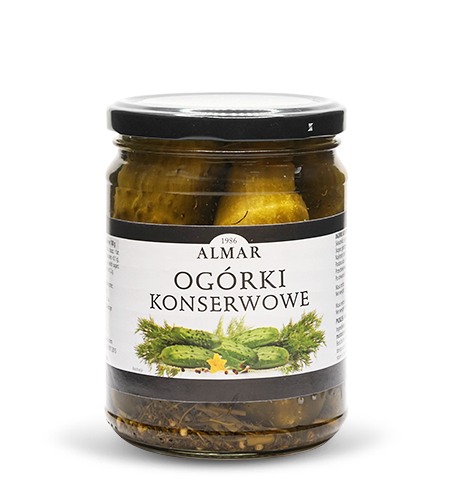 Pickled cucumbers 540ml/500g