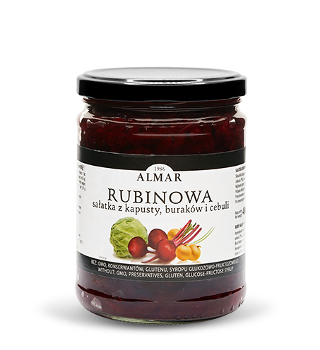 Ruby salad with cabbage, beets and onion 540ml/480g