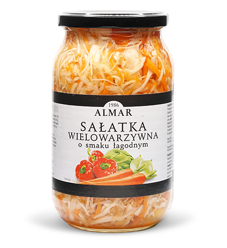 Mild-flavored mixed vegetable salad 900ml/840g
