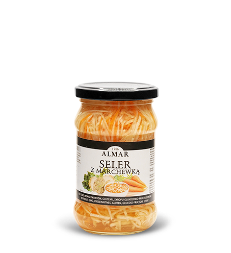 Canned celery with carrot
